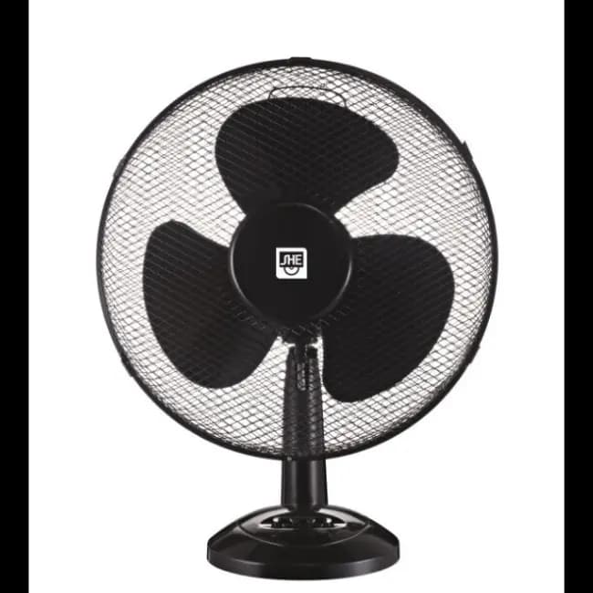 SHE Design Table Fan |  3 Speed Levels | 40cm | Black | SHE40TI2002
