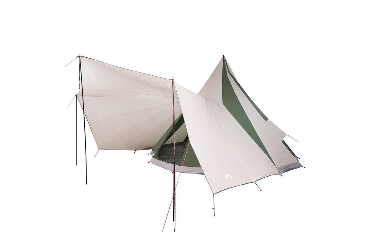 Vidaxl Family Tipi Tent Folding Green And Beige 510 X 690 X 330 Cm