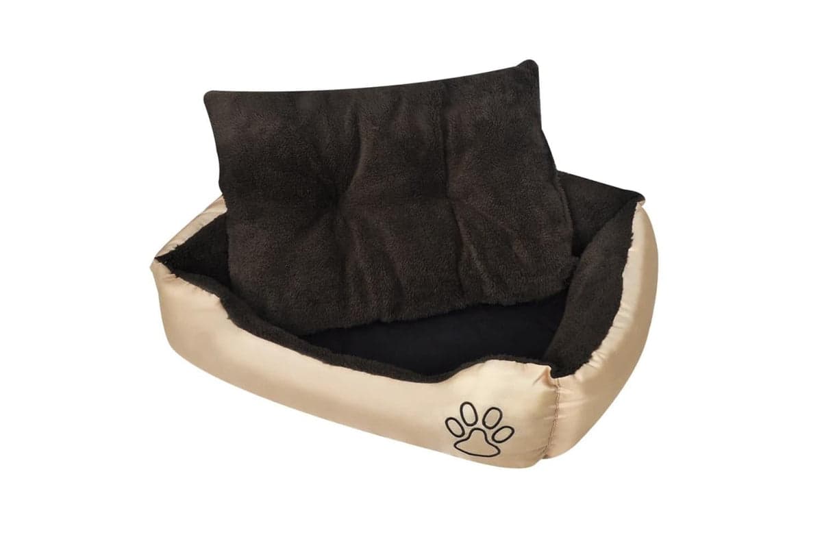 Vidaxl Warm Dog Bed With Padded Cushion L