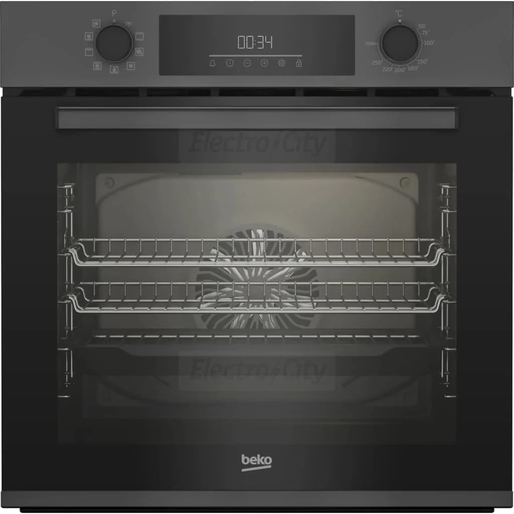 Beko 72 Litre Built-In Single Multi-Function Oven with AeroPerfect | Anthracite