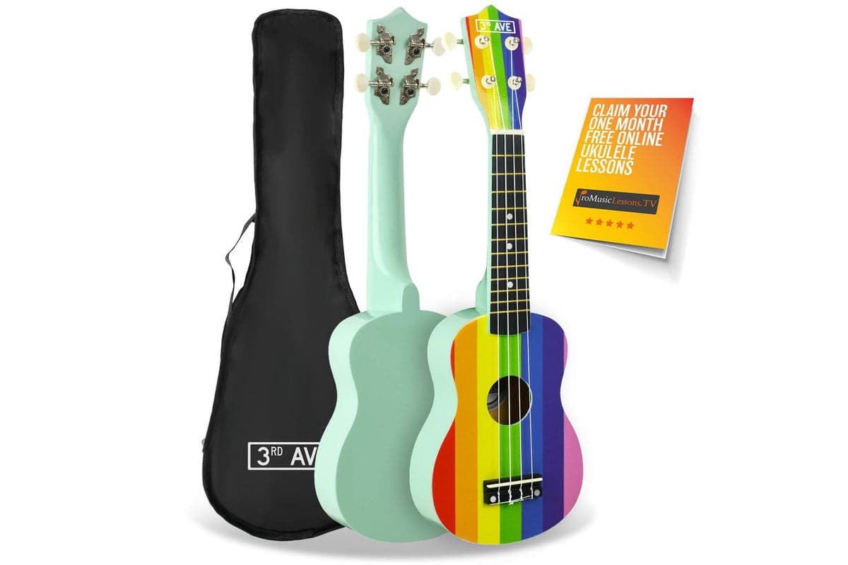 3rd Avenue Soprano Ukulele - Rainbow