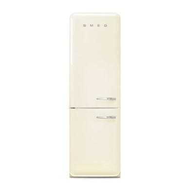 Smeg 331 Litre Fifties Style Left Hand Hinge 70/30 Fridge Freezer - Cream