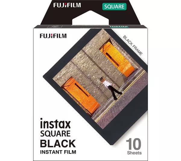INSTAX SQUARE Black Frame Instant Film - 10 shot