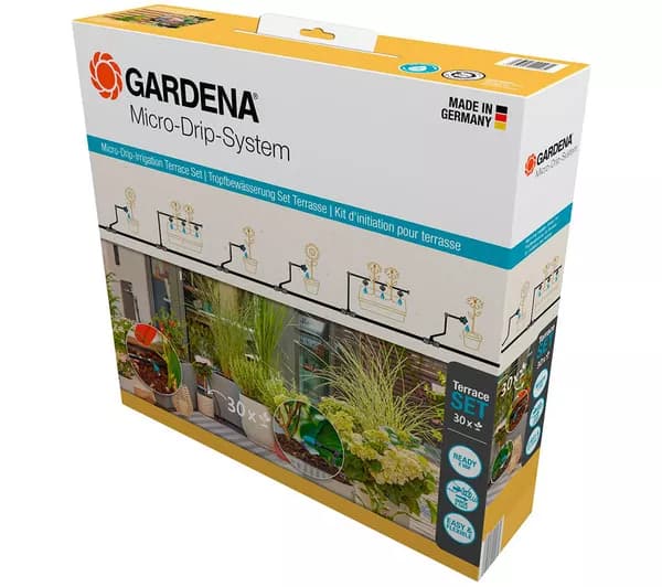 GARDENA Micro Drip Starter Set for Terrace - Black