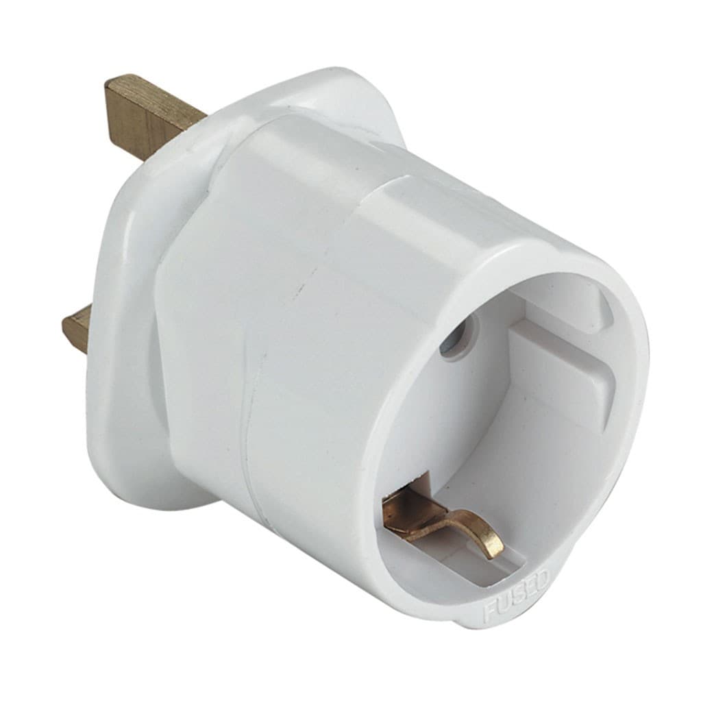DFE European 13a Fused Plug Adaptor...