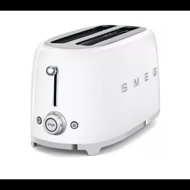 Smeg 50's Retro Style 4 Slice Toaster | White | TSF02WHUK