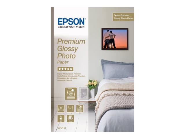 EPSON - Premium Glossy Photo Paper - photo paper - glossy - 15 sheet(s) - A4