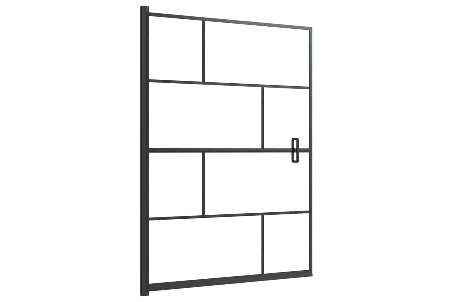 vidaXL 150750 Shower Enclosure Esg 100x140cm Black