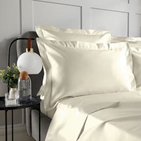 400 Thread Count Oxford Pillowcase Pair Ivory
