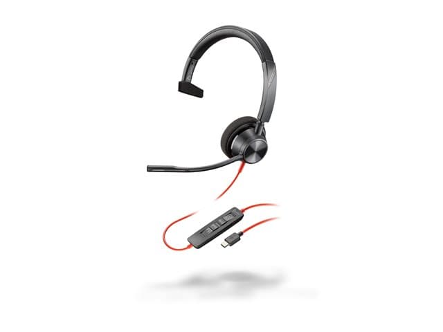 HP - Poly Blackwire 3310 - headset - USB-C