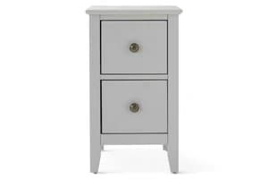 Otto Bedside Table | 2 Drawer | Grey