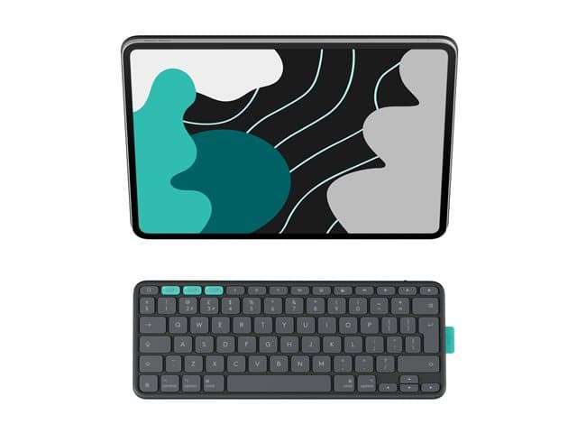 LOGITECH - Flip Folio - keyboard and folio case full size - QWERTY - UK - graphite Input Device
