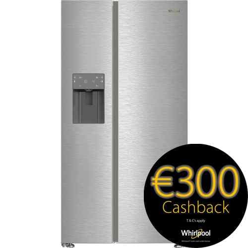 Whirlpool Plumbed Ice And Water 2 Door American Fridge