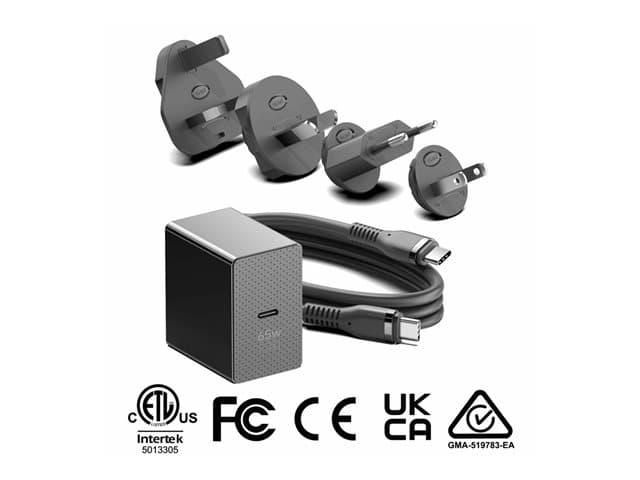 ORIGIN STORAGE - Origin Storage power adapter - smart, travel, GaN - USB-C - 65 watt