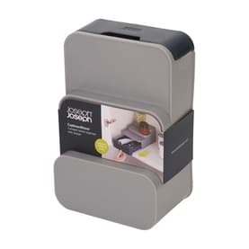 CupboardStore™ Compact Tiered Organiser with Drawer Grey