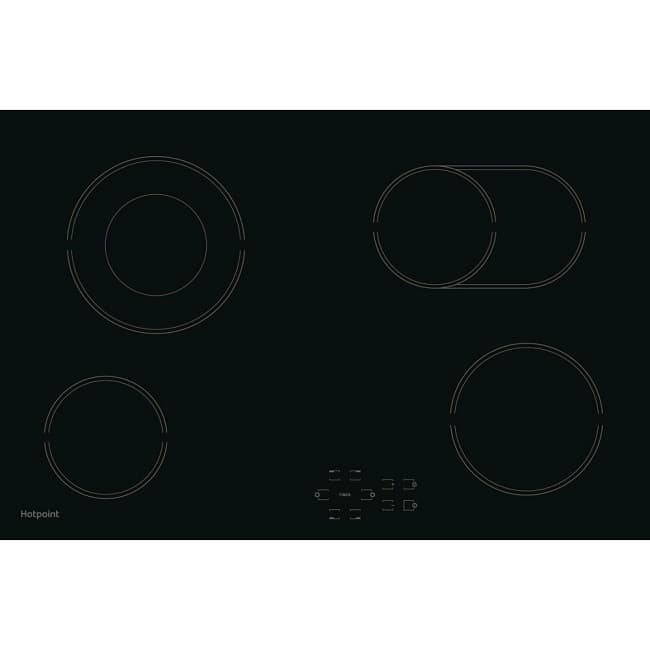 Hotpoint 77cm Ceramic Hob - Black | HR 724 B H