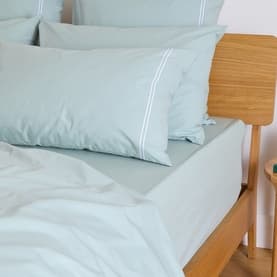 180 Thread Count Evelyn Sage Fitted Sheet