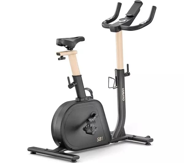 VIAVITO SB1 Smart Bluetooth Exercise Bike - Black & Cream