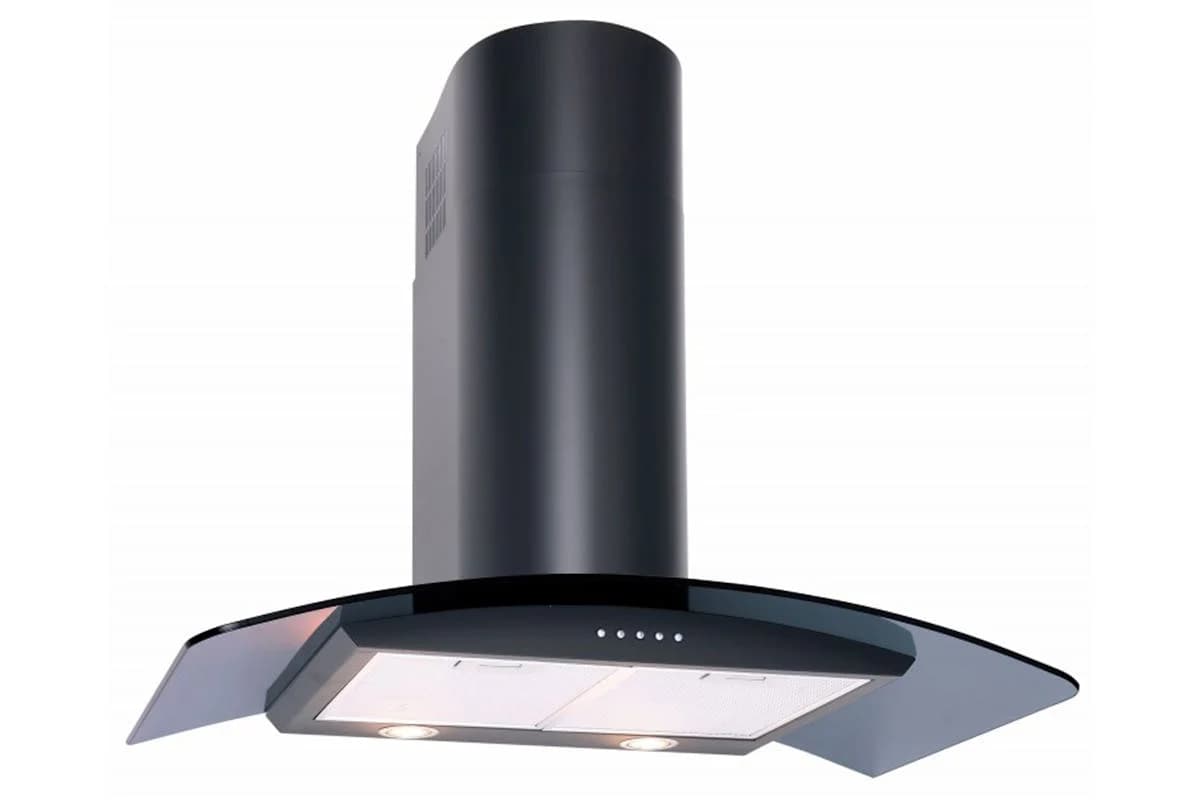 Luxair 110cm Curved Glass Cooker Hood | LA110CVDBLK