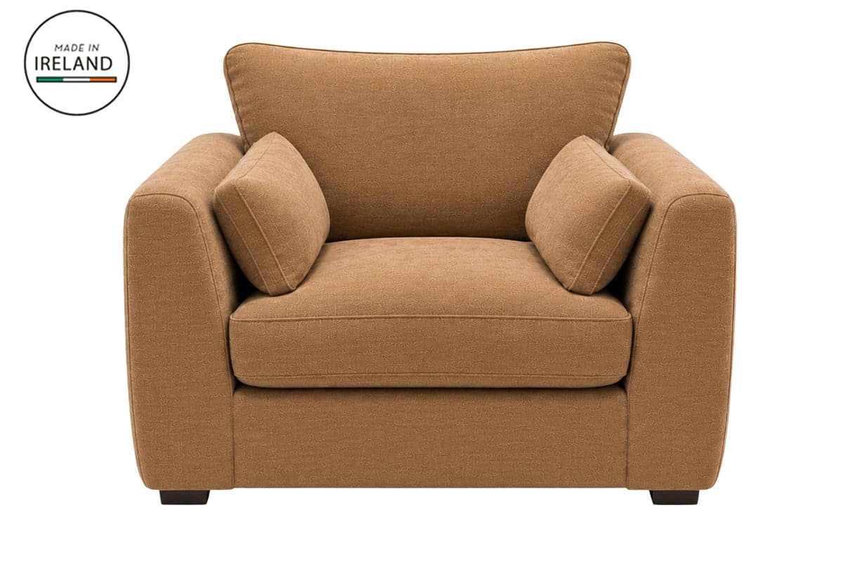 Achill Armchair | Fabric | Tan Orange