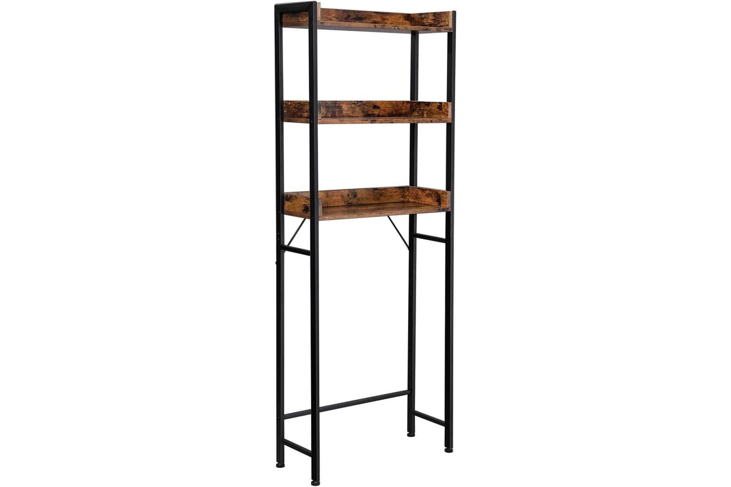 Vasagle Over The Toilet Storage | Bathroom Shelf | Wood Chipboard And Steel | 63x25x165cm