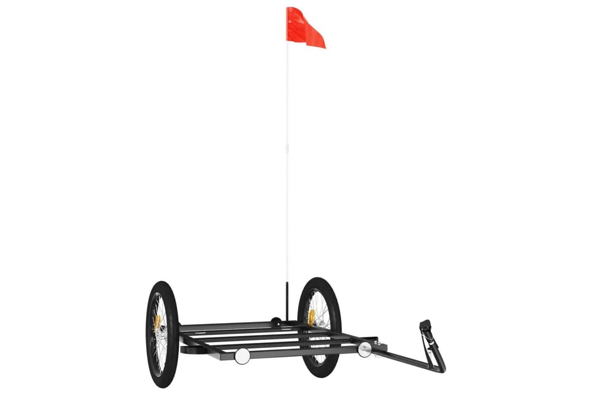 Vidaxl Bike Trailer Black 135x68x37 Cm Iron