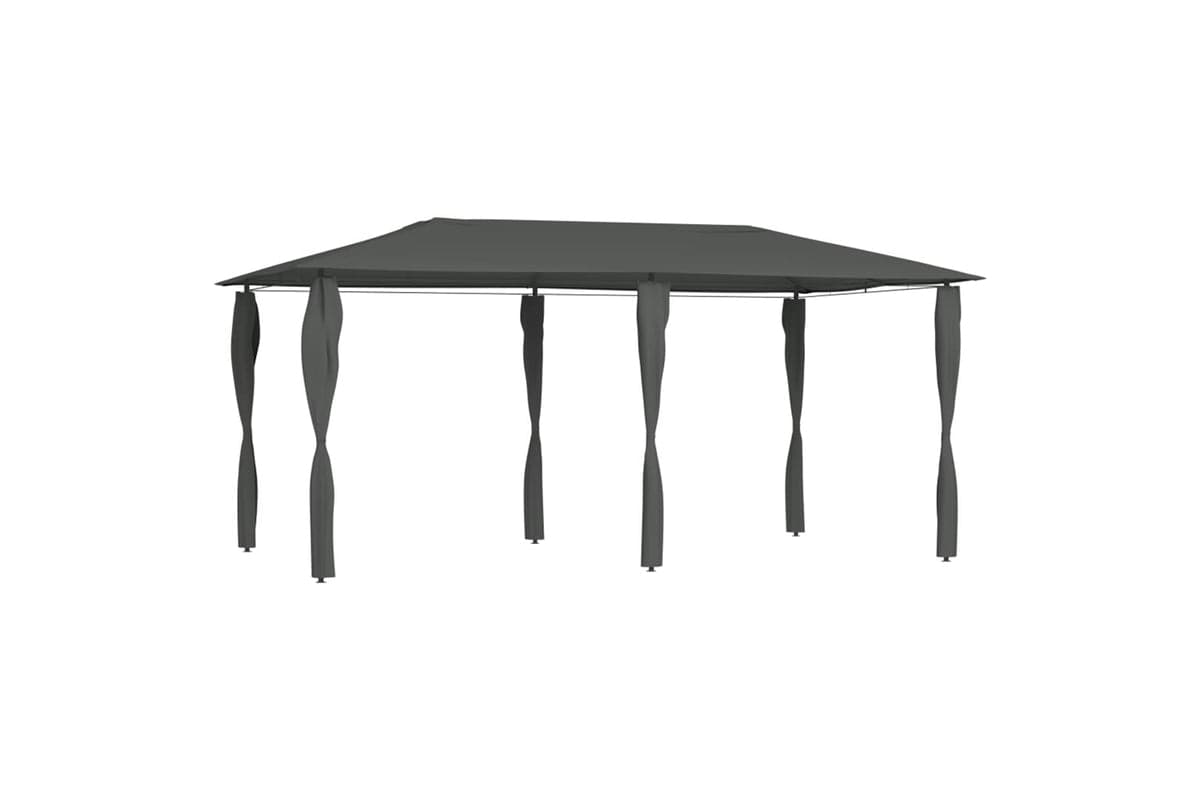 Vidaxl Gazebo With Post Covers 2.98x5.3x2.59 M Anthracite