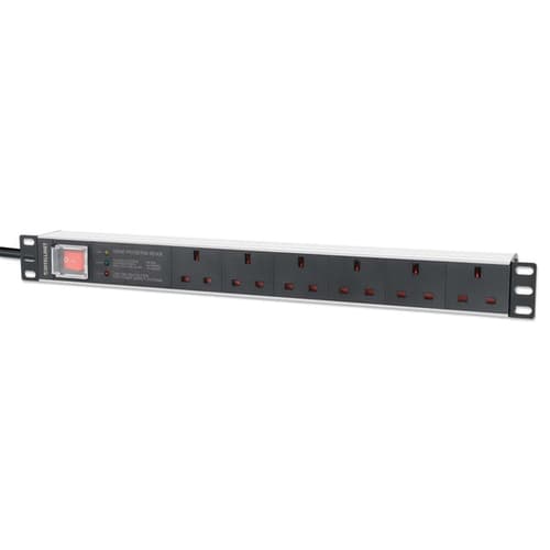 INTELLINET - 19IN PDU 1U 6-WAY UK AC SURGE PROTECTION