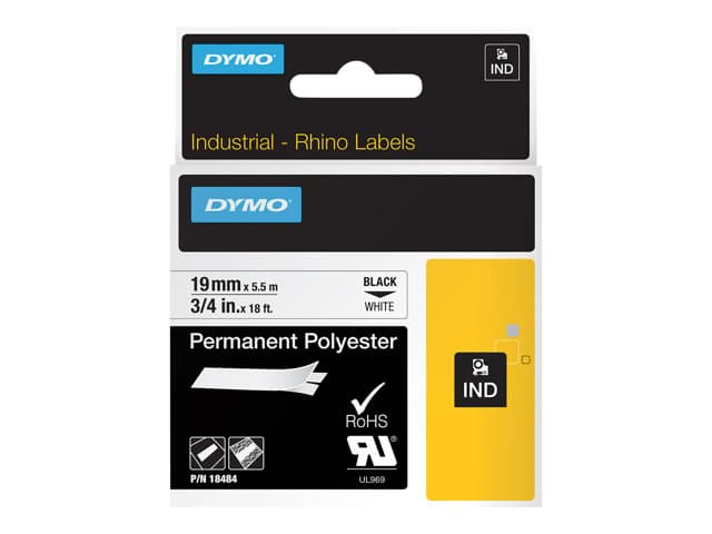 DYMO - IND - label tape - 1 cassette(s) - Roll (1.9 cm x 5 m)