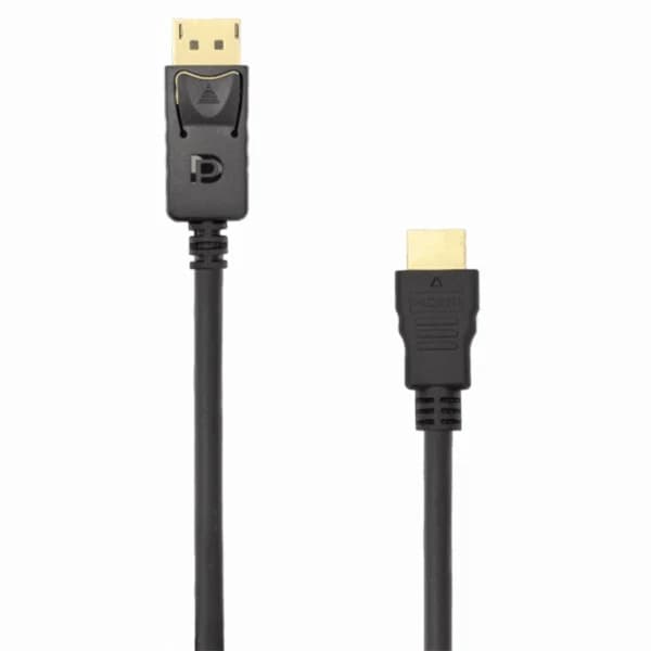 Sbox 2M DP Male to HDMI Male Cable - Black | DP-HDMI-2/R