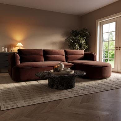Bodhi L-Shape Curved Chaise Corner Sofa