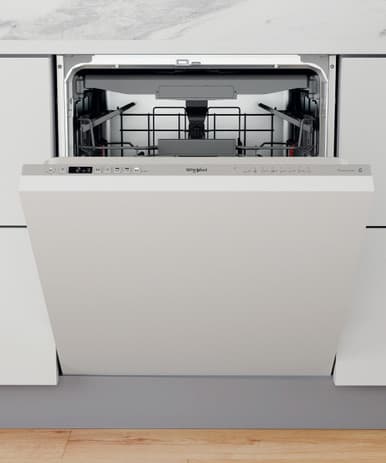 Whirlpool 60cm Integrated Dishwasher 14 Place - Silver | WIC 3C33 PFE UK