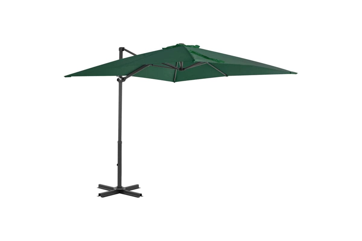 vidaXL 44617 Cantilever Umbrella With Aluminium Pole Green 250x250cm