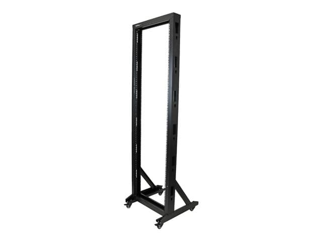STARTECH.COM - Startech 42U Mobile Open Frame Network Rack with Wheels- 663lbs - 2 Post 19" Portable Rack for Computer, AV, Media, IT Equipment (2POSTRACK42) - Rack open frame - 42U - TAA Compliant - for P/N: CABSCREWM5B, CABSCREWSM5, CABSCREWSM5B, CABSCREWSM62, CABSCRE