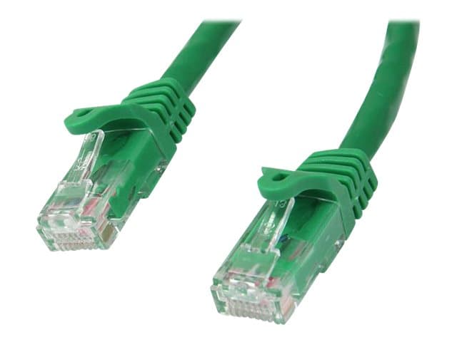 STARTECH.COM - Startech 3m CAT6 Ethernet Cable, 10 Gigabit Snagless RJ45 650MHz 100W PoE Patch Cord, CAT 6 10GbE UTP Network Cable w/Strain Relief, Green, Wiring is UL Certified/TIA - Category 6 - 24AWG (N6PATC3MGN) - patch cable - 3 m - green