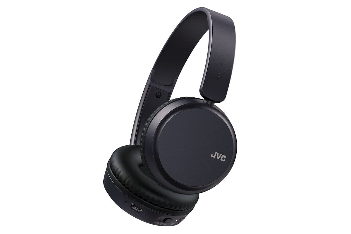 Jvc Blue On Ear Bluetooth Foldable Headphones Upto 35 Hour Use 3 Sound Modes 2 Device Connection Voice Assistant Bt V52