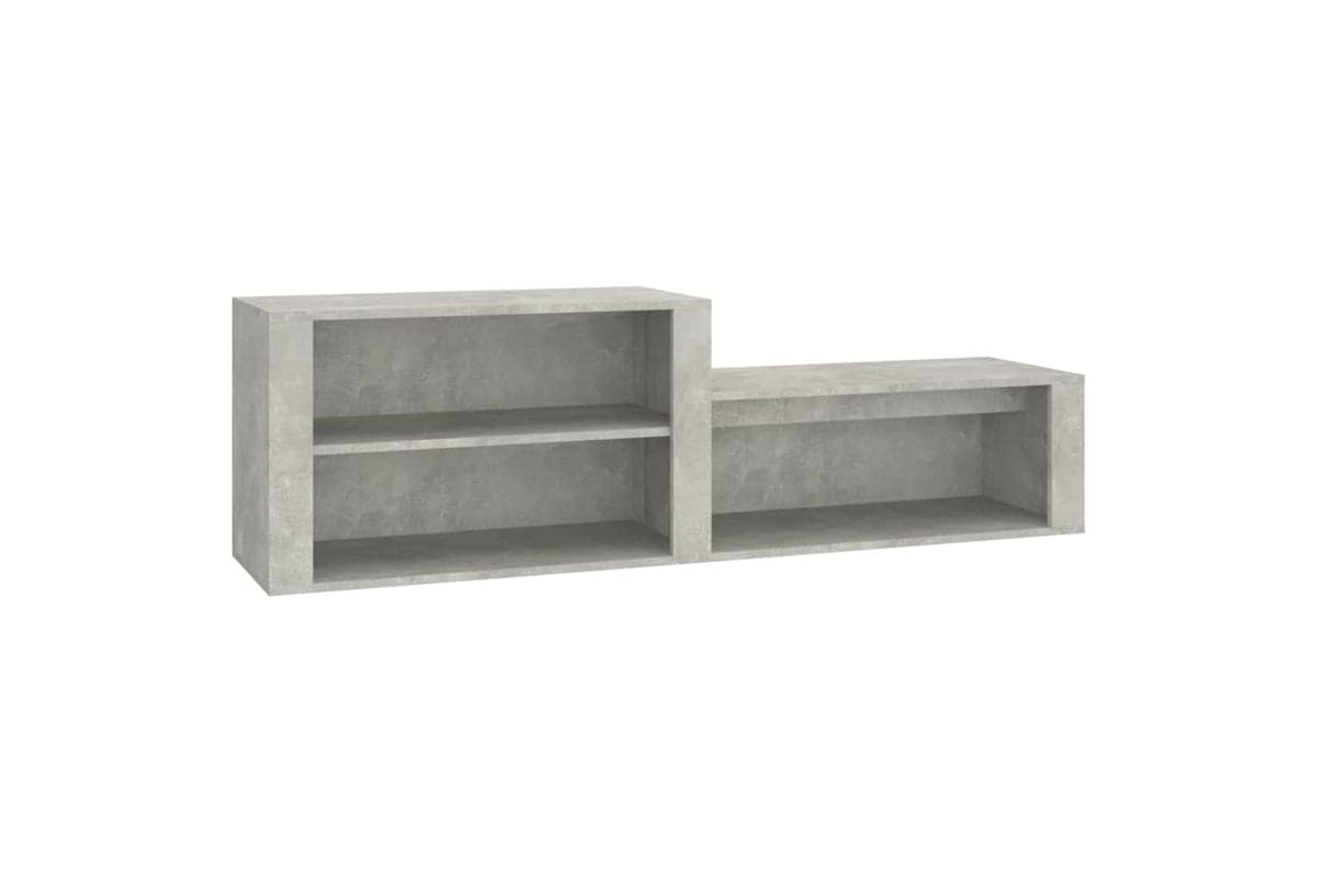 vidaXL 816916 Shoe Cabinet Concrete Grey 150x35x45cm Engineered Wood