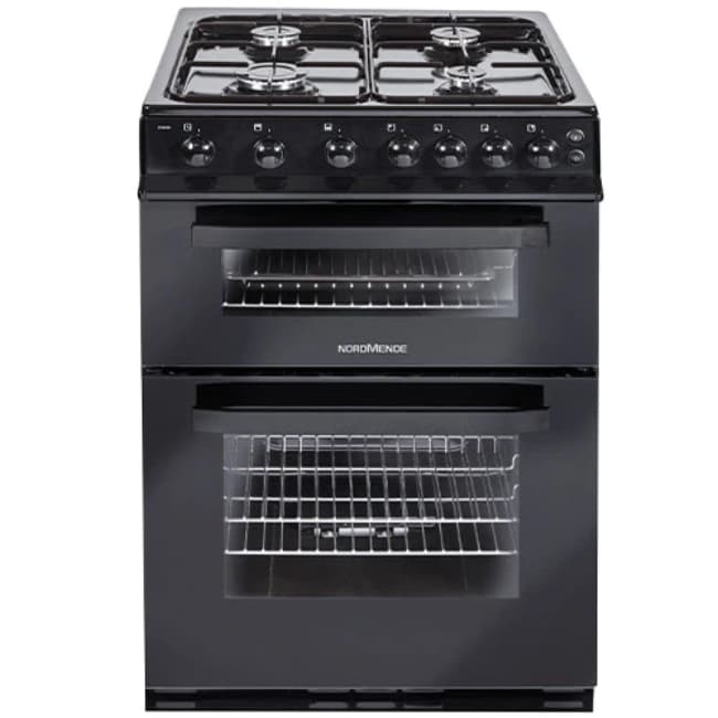 Nordmende 60cm Freestanding LPG Gas Cooker - Black | CTG62LPGBK