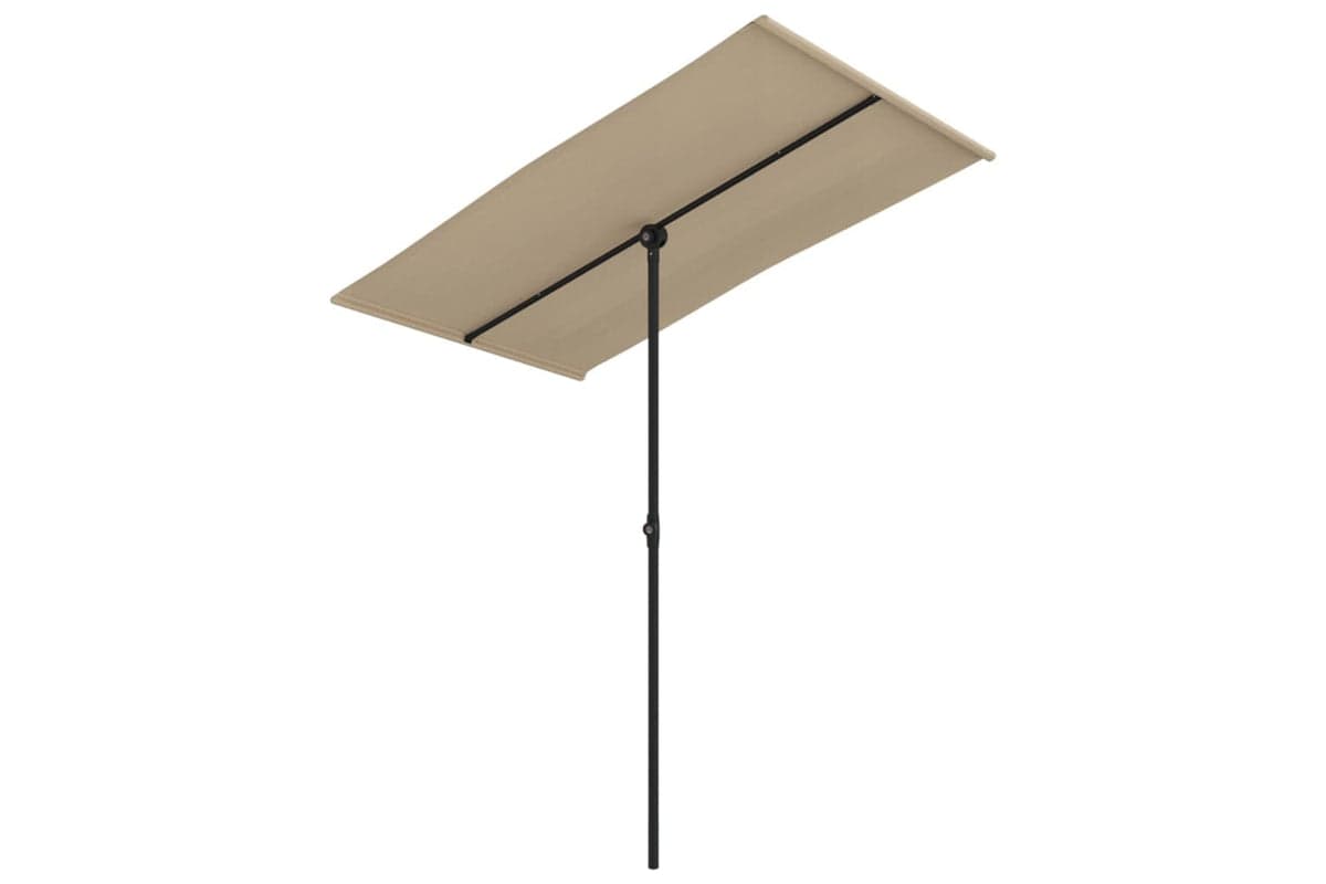 vidaXL 47331 Outdoor Parasol With Aluminium Pole 180x110cm Taupe