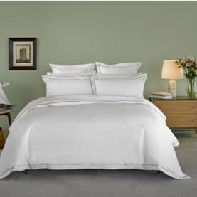 Rome Duvet Cover White-Silver
