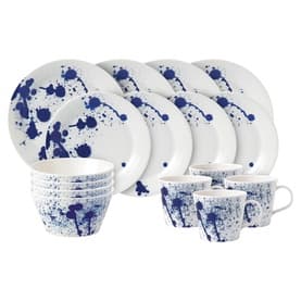 1815 Pacific Blue Splash 16-Piece Dinnerware Set