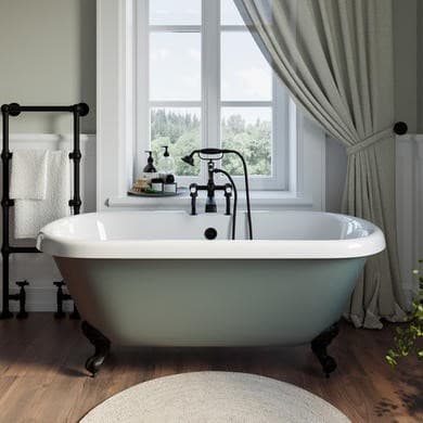 Park Royal Freestanding Light Green Double Ended Roll Top Bath