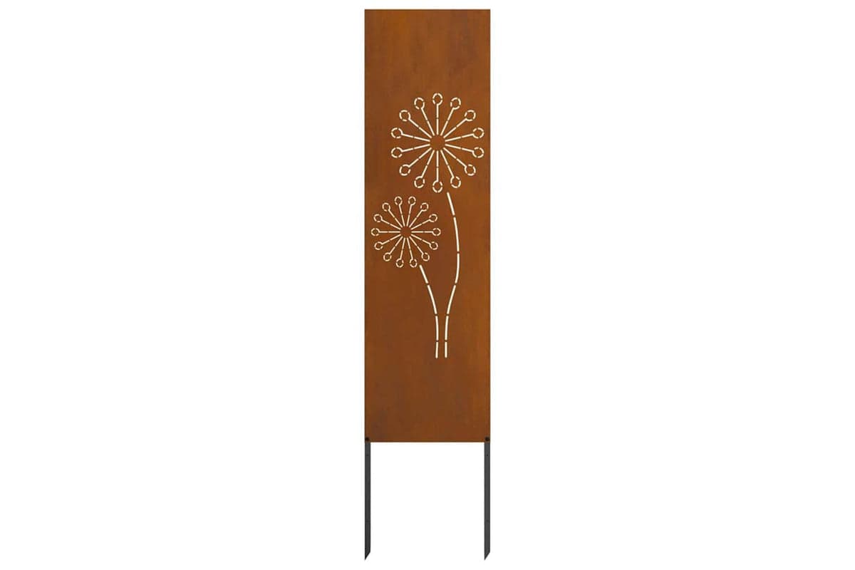 Garden Privacy Screen Rusty 32 X140cm Weathering Steel