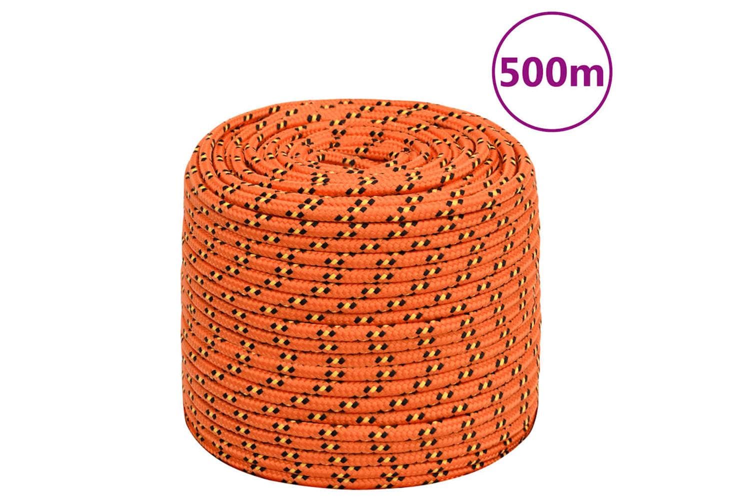 vidaXL 152659 Boat Rope Orange 6mm 500 M Polypropylene