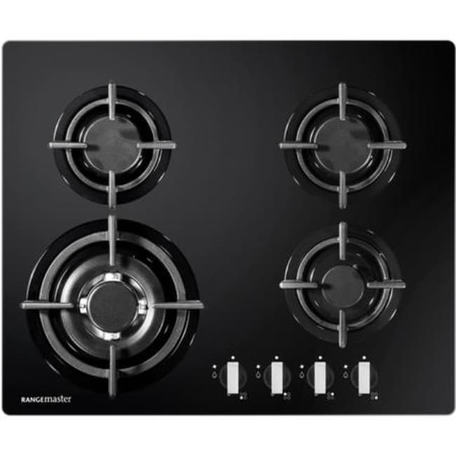 Rangemaster 60cm 4 Burner Gas Hob with Wok Burner | RMB60HPNGFGL