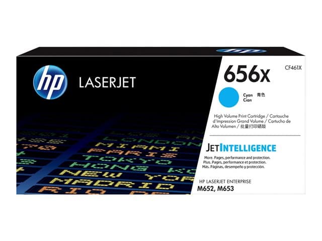 HP - 656X - High Yield - cyan - original - LaserJet - toner cartridge (CF461X)