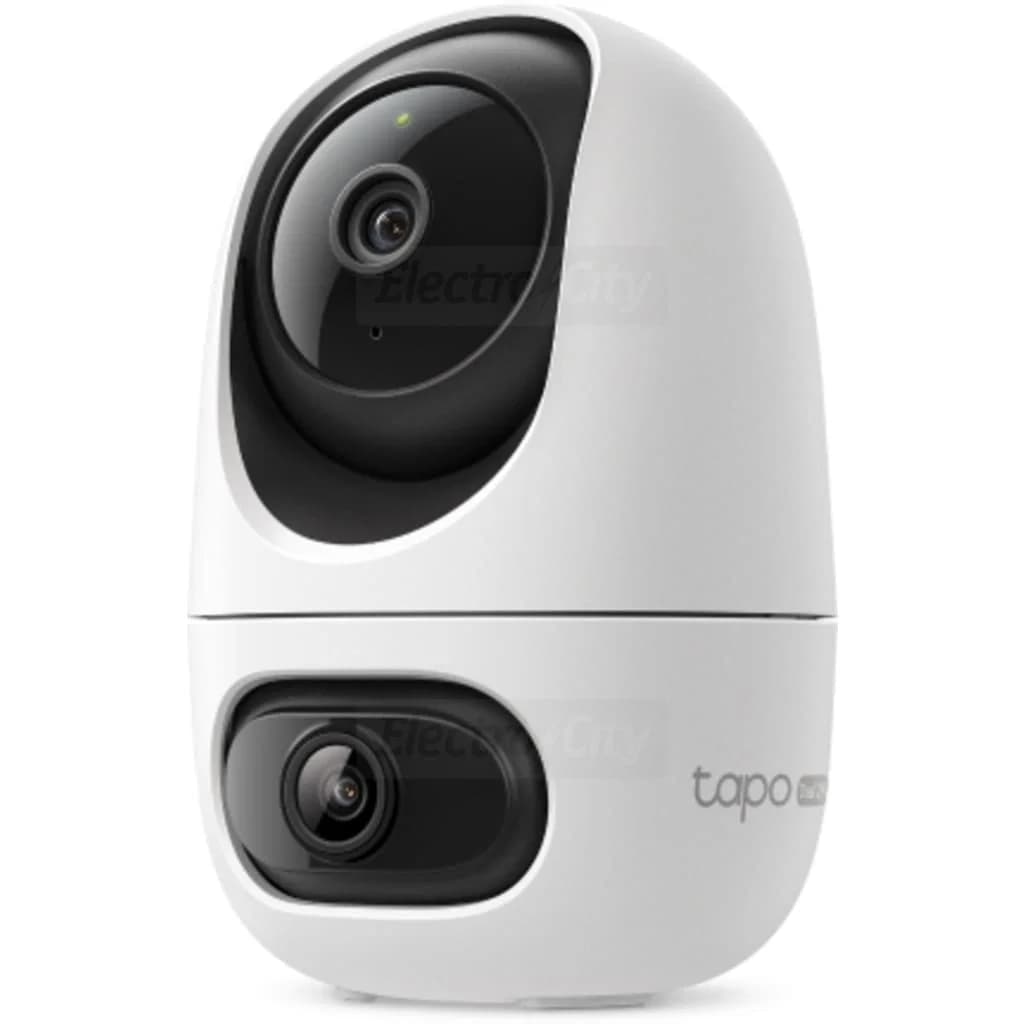 TP-Link Tapo Dual Lens 2K 3MP Indoor Pan & Tilt Smart Security Camera with AI Detection | White