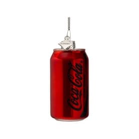 Coca Cola Zero Can Glass Tree Decoration 8cm