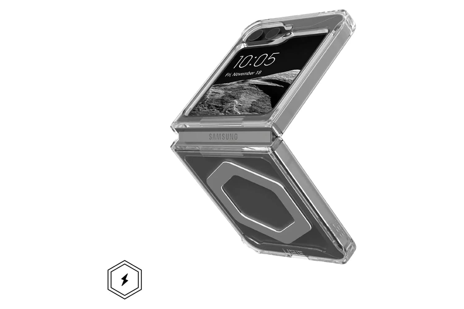 UAG Plyo Pro Magnetic Series Galaxy Z Flip6 Case 2024 | Ice & Silver
