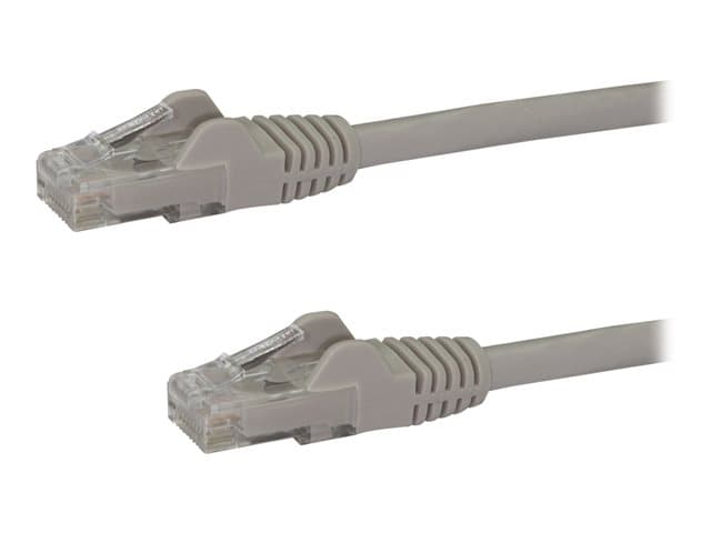 STARTECH.COM - Startech 3m CAT6 Ethernet Cable, 10 Gigabit Snagless RJ45 650MHz 100W PoE Patch Cord, CAT 6 10GbE UTP Network Cable w/Strain Relief, Grey, Wiring is UL Certified/TIA - Category 6 - 24AWG (N6PATC3MGR) - patch cable - 3 m - grey